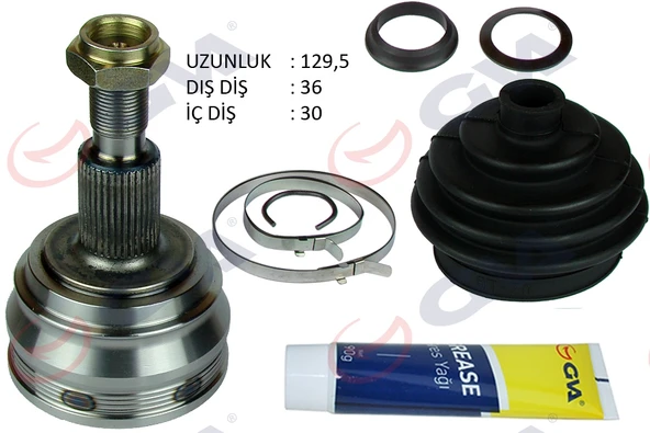 GVA 4475037K AKS KAFASI DIŞ ÖN GOLF IV-BORA-LEON 97-04 1.6 AKL/BFQ 36x30x53 129.5mm 1J0498099-1J0498099A ürün görseli 1