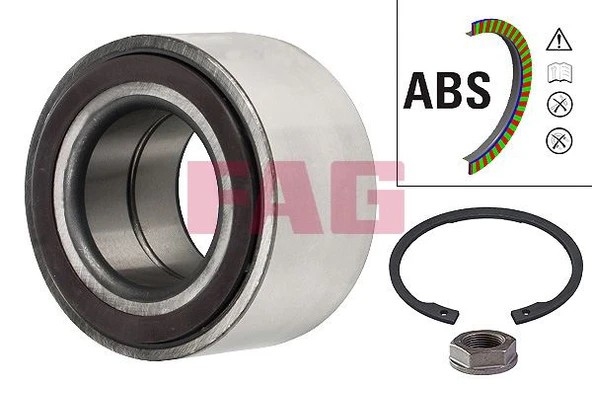 FAG 713640500 ÖN TEKER RULMANI PEUGEOT P308 GTI 10- P407 04- P508 10- P607 00- RCZ 10- 1.6-1.8-2.0 16V CITROEN C4-C5 08- 45x83x44 3350.82-3350.85-3350.98 ürün görseli