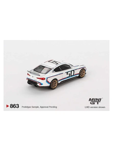Mini GT 1/64 Bmw 3.0 Csl White 863 - Resim 3