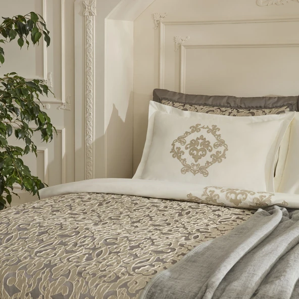 Karaca Home Grace 8 Parça Çift Kişilik Çeyiz Seti Antrasit - 3