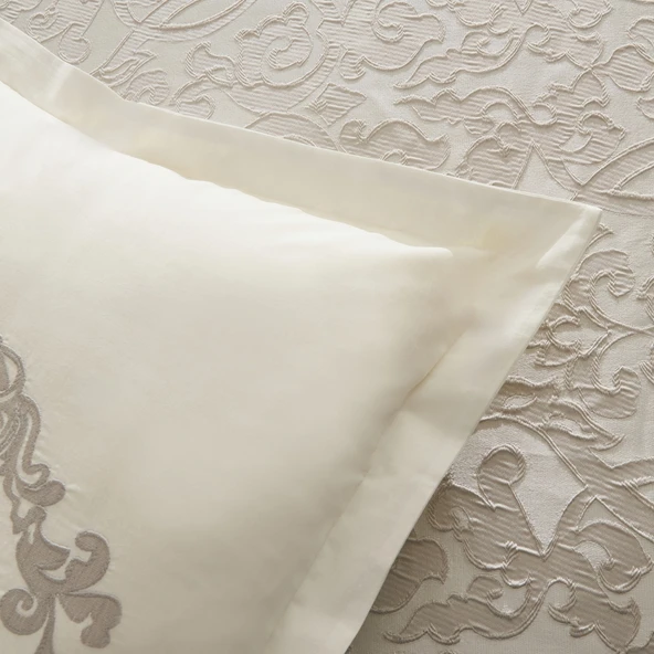 Karaca Home Grace 8 Parça Çift Kişilik Çeyiz Seti Gri - Resim 6