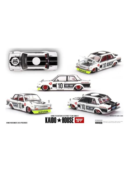 Mini GT Kaido House Datsun 510 Street Team Xmm V1 176 ürün görseli 1