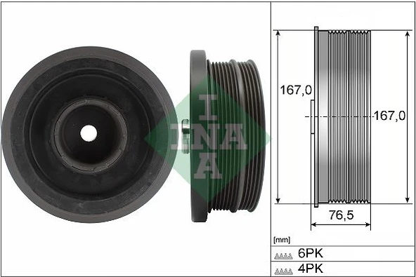 INA 544008210 KRANK KASNAGI BMW E81 E87 E46 E90 E91 E60 E61 E83 M47N2 11237805696 ürün görseli 1