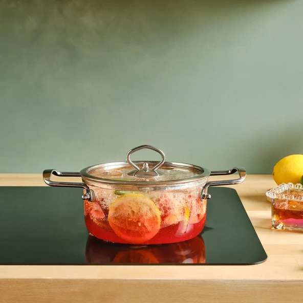 Karaca Amore Borosilikat Cam Derin Tencere 16 Cm ürün görseli