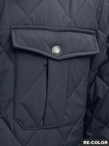 JACK JONES Erkek Kapitone Ceket Mont 12283810 - Resim 8