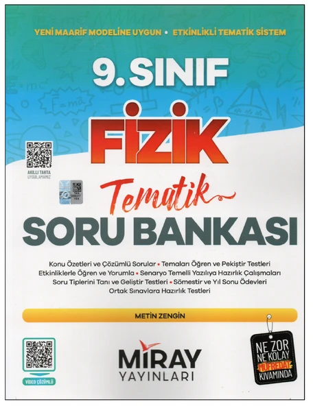 Miray 9.Sınıf Fizik Tematik Soru Bankası