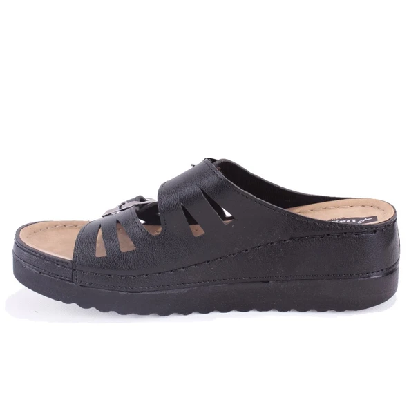 Dagoster DZA37-3001 Siyah  Günlük Ortopedik  Kadın Terlik - 3