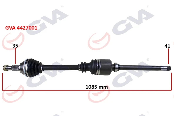 GVA 4427001 KOMPLE AKS SAĞ DUCATO-BOXER-JUMPER 2.5 D 94-02 18Q 1085mm 1495546080-3273.Q7-1496137080 ürün görseli