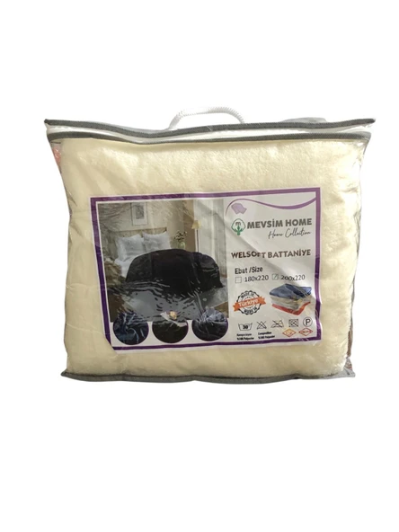 Royam Mevsim Home Çift Kişilik Wellsoft Polar Battaniye 200 x 220 - Resim 6