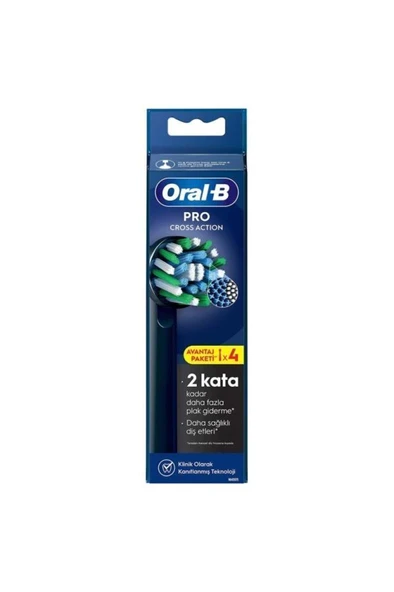 Oral-B Şarjlı Diş Fırçası Yedek Başlığı Cross Action X-filament 4 Adet - 2