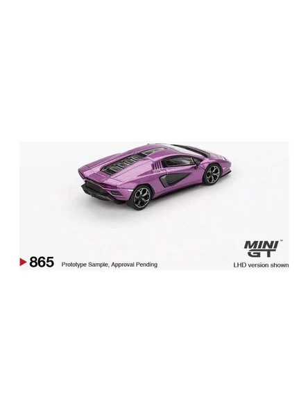 Mini GT 1/64 Lamborghini Countach LPI 800-4 Viola 30TH 865 - Resim 3