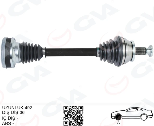 GVA 4475281 KOMPLE AKS ÖN SOL POLO-İBİZA-FABİA 1.2 TDİ-1.6 TDİ 10- CFWA-CAYB-CAYC 1.2 TDİ-1.6 TDİ 6R0407761A-6R0407761AX ürün görseli