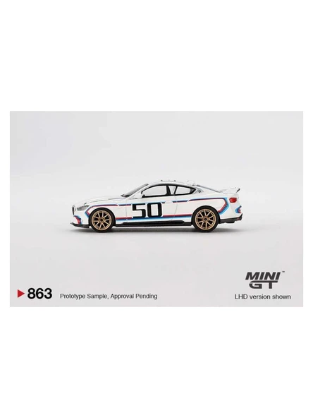 Mini GT 1/64 Bmw 3.0 Csl White 863 - Resim 4