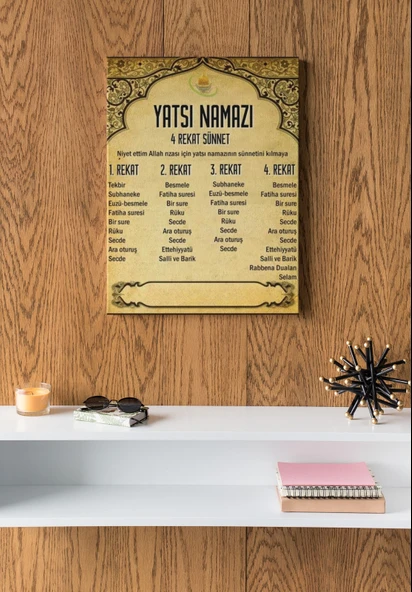 Yatsı Namazı Kılınışı Tablo - 2