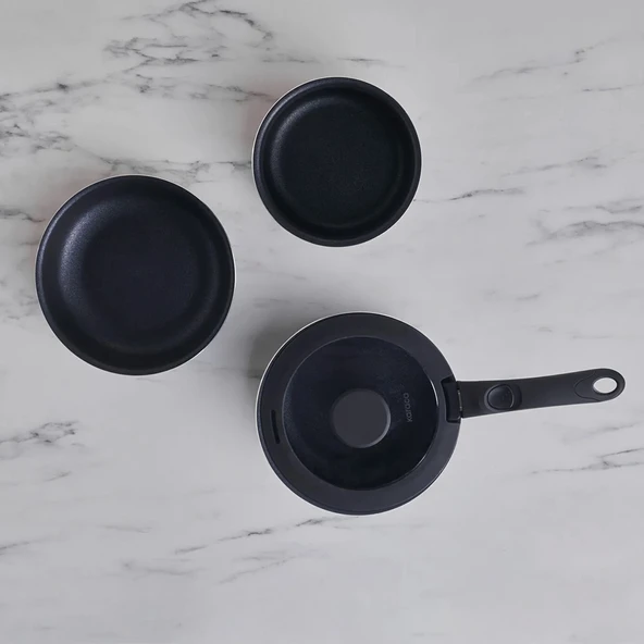 Karaca Biodiamond Smart Clip İndüksiyon Tabanlı 5 Parça Tencere Seti - Resim 2