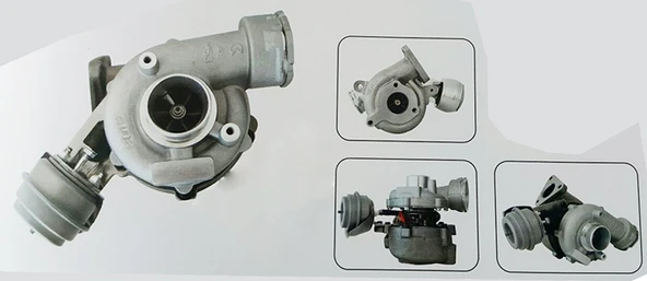 GTS 135987858 x TURBO KOMPLE PASSAT-SUPER B-A4-A6 1.9TDI-2.0TDI 01-05 130PS-136PS-140PS AVF-AWX-BLB-BNA 038145702G-038145702E-038145702N ürün görseli