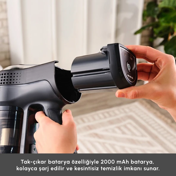 Karaca Vantuz Power Up Max Dikey Süpürge Sage Green - Resim 9