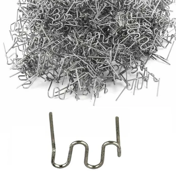 Schulzz 100 Adet 0.8mm Tampon Plastik Parça Tamir İçin Zımba Teli