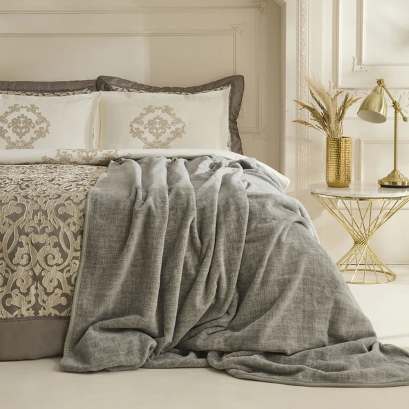 Karaca Home Grace 8 Parça Çift Kişilik Çeyiz Seti Antrasit - 2