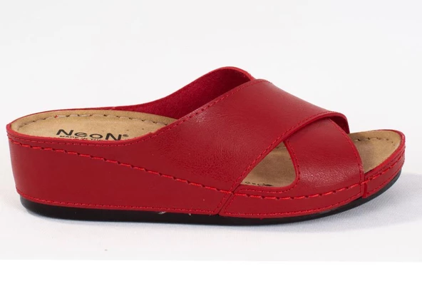 Dagoster DZA37-1802 Kırmızı Günlük Ortopedik Kadın Terlik - 2