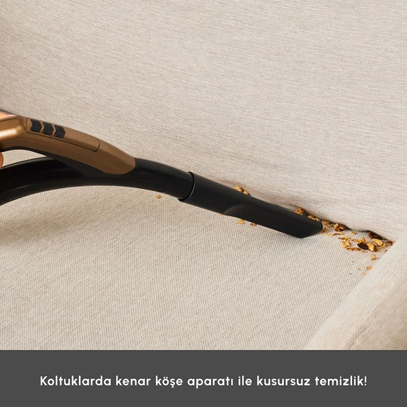 Karaca Vantuz Mpro Elektrikli Süpürge Walnut Brown - Resim 12