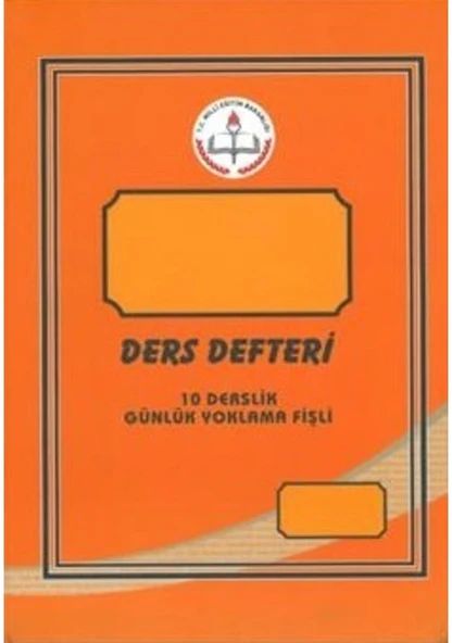 Ders Defteri 10 Derslik Günlük Yoklamalı 200 Sayfa
