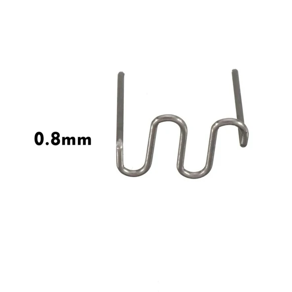 Schulzz 100 Adet 0.8mm Tampon Plastik Parça Tamir İçin Zımba Teli - 4