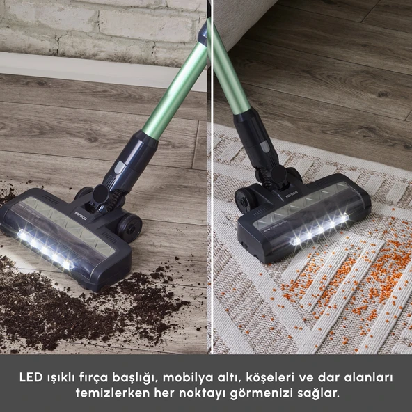 Karaca Vantuz Power Up Max Dikey Süpürge Sage Green - Resim 7