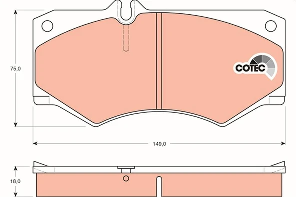 TRW GDB317 FREN BALATASI ON MERCEDES G-CLASS W460 W461 W463 A0084204020 ürün görseli 1