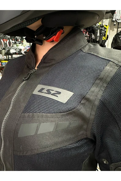 LS2 BLADE AIR KADIN MONT SIYAH KIRMIZI - 7