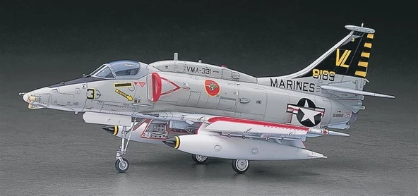 Hasegawa PT33 7233 1/48 Ölçek, A-4M Skyhawk, Savaş Uçağı Plastik Model Kiti - Resim 2