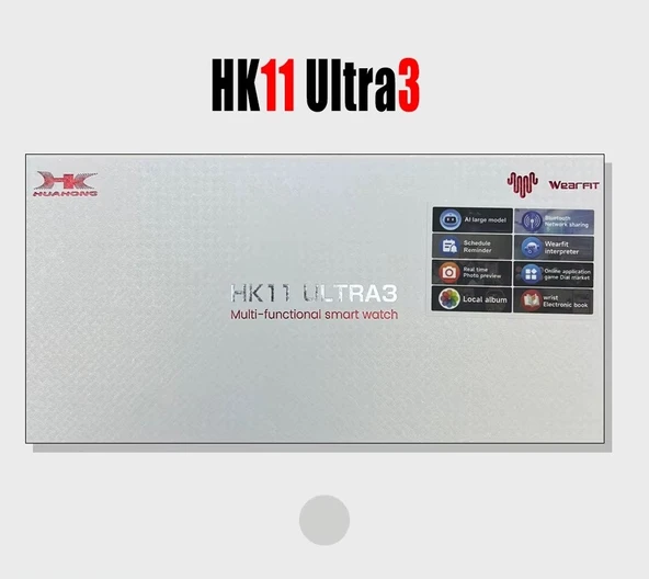 2025 HK11 Ultra3 2.02 Amoled Ekran Nfc Bluetooth Destekli Aı Robot Özellikli 4gb Hafıza ürün görseli