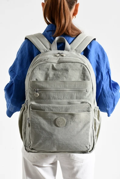 Bolsas Kadın Okul Sırt Çanta Açık Gri 1095 - Resim 2