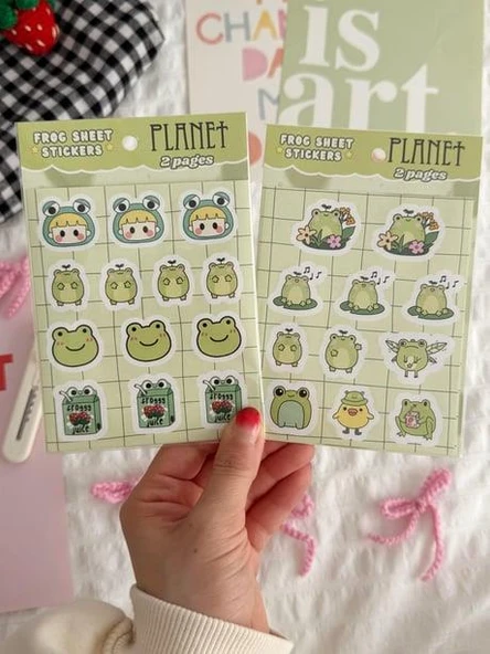 Frog Sheet 2li Sayfa Sticker