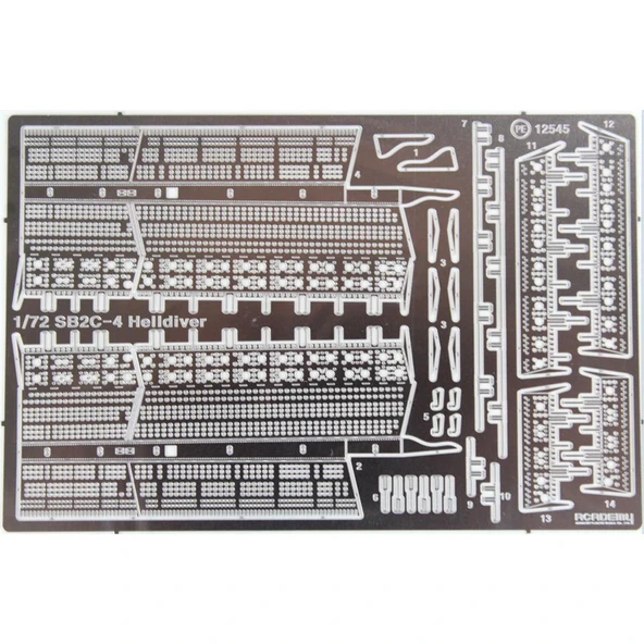 Academy 12545 1/72 Ölçek, U.S. Navy SB2C-4 (Operation Iceberg) Savaş Uçağı, Plastik Model kiti - 4