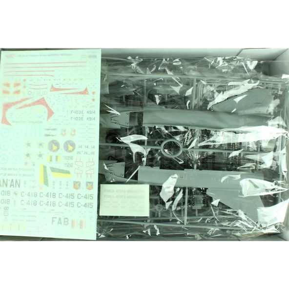 Kinetic K48052 1/48 Ölçek, Mirage IIIEBR/IIIEA/V South America Savaş Uçağı, Plastik Model kiti - Resim 2