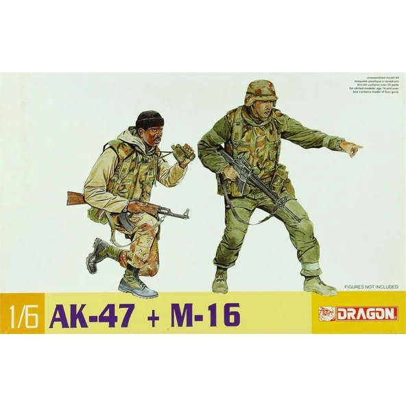 Dragon 75035 1/6 Ölçek, AK-47 ve M16 Silahları Plastik Model Kiti ürün görseli 1