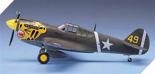 Academy 12468 1/72 Ölçek, P-40E Warhawk Savaş Uçağı, Plastik Model kiti - Resim 4