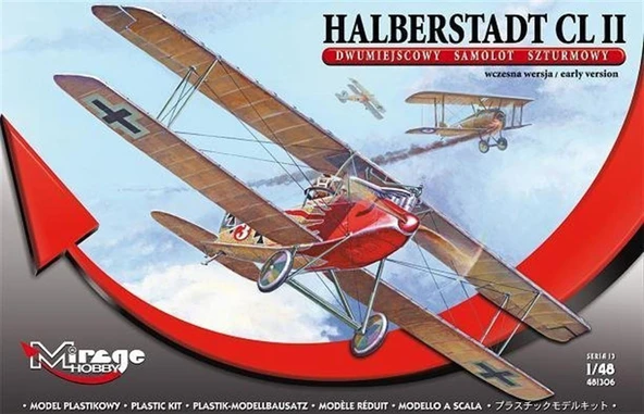 Mirage 481306 1/48 Ölçek, Halberstadt Cl.II Twoseat Version Earl, Plastik Model kiti ürün görseli