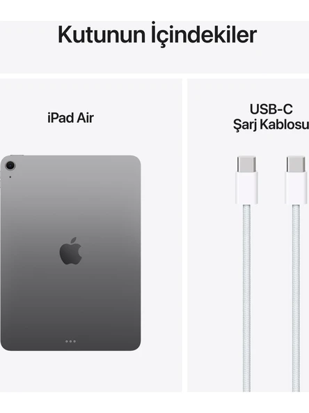 iPad Air M3 Wi-Fi + Cellular 256 GB 11" MCG04TU/A Uzay Grisi Tablet - 4