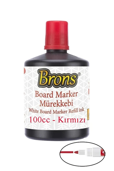 Mavi Kırmızı Yazı Tahta Kalem Mürekkebi 100ml 1 Adet Brons Tahta Kalemi Mürekkebi Kolay Silinebilir 100gr Okul Sınıf - 4