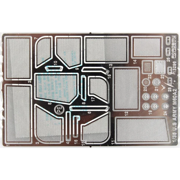 Academy 13296 1/35 Ölçek, Amerikan Army M60A2 PATTON Tankı, Plastik Model kiti - Resim 5