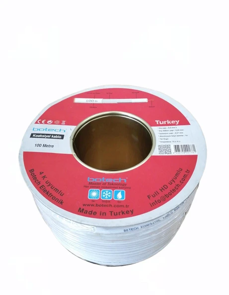 100MT UYDU ANTEN KABLOSU RG 6U (5284) - Resim 2