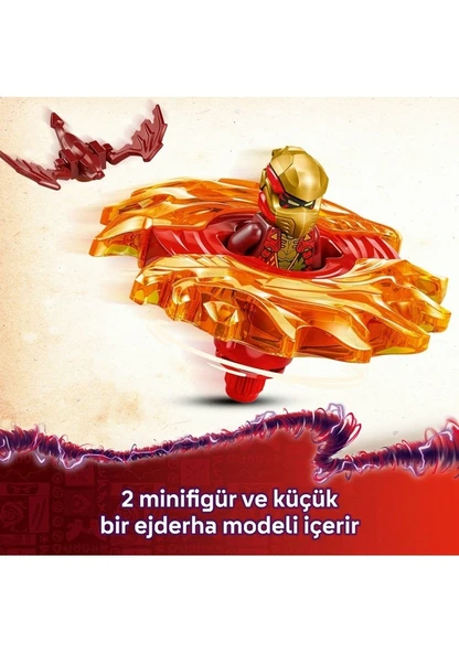 Lego Ninja Go Kai'nin Ejderha Spinjitzu Topacı 71823 Lisanslı Ürün - Resim 3