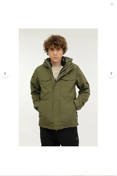 LUMBERJACK PRIME 3PR HAKİ SU İTİCİ RÜZGAR GEÇİRMEZ MONT+YELEK ÇİFTLİ TAKIM ERKEK MONT - Resim 8