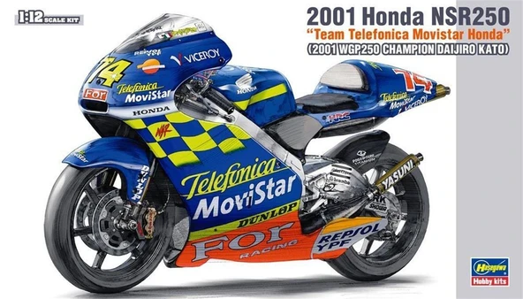 Hasegawa BK2 21502 1/12 Ölçek, Honda NSR250 2001 Motosiklet Plastik Model Kiti ürün görseli