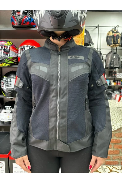 LS2 BLADE AIR KADIN MONT SIYAH KIRMIZI