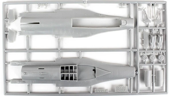 Mistercraft D105 1/72 F-16C-42 (Tulsa Yerlileri) Savaş Uçağı Plastik Model Kiti - 2
