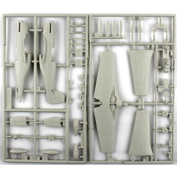 Mistercraft C054 1/72 Ölçek, P-51 B-15 (Bald Eagle) Savaş Uçağı, Plastik Model kiti - 2