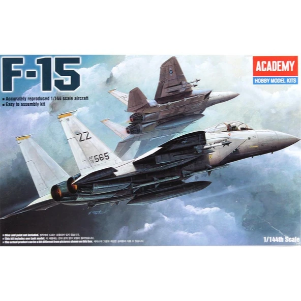 Academy 12609 1/144 Ölçek, F-15 Eagle USAF Savaş Uçağı, Plastik Model kiti ürün görseli 1